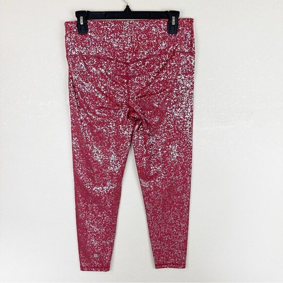 Sweaty Betty Orange Metallic Disco Leggings Large NWOT - Picture 4 of 6